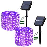 Lezonic Solar Garden Lights Outdoor, 3Pack Each 120 LED Solar Fairy Lights Waterproof, 8 Mode Outdoor/Indoor Garden Lights Copper Wire Lighting for Wedding, Patio, Yard, Tree, Christmas (Cold White)