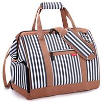 Lekesky Weekend Overnight Bags for Women - 33l Top Large Opening Travel Duffles Bag, Holdall Bag for Airlines with Shoes Compartment