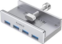 ORICO USB 3.0 Hub Clamp Adapter, Aluminum 4-Port USB Splitter with Extra Power Supply Port and 4.92 FT USB Data Cable, Ultra-Portable USB Expander for 2021 iMac/Laptop/PC