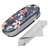 FINTIE Hard Shell Glasses Case for Women Men - Fashion Reading Eyeglasses Case Protective Spectacle Cases with Cleaning Cloth