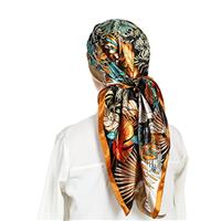 RIIQIICHY Headscarf Like Silk Satin Hair Scarves Sleeping Wraps Neck Square Scarf for Women Bandanas 35 Inch Summer Accessories