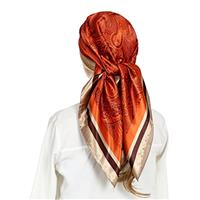 RIIQIICHY Women Silk Scarf Head Hair Satin Scarf 35 Inch Large Square Neck Scarf Night Wraps for Sleeping Bandanas Summer Accessories Ladies Gifts