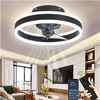 Wildcat Ceiling Fan with Lighting, LED Ceiling Light with Fan, 3 Color Temperatures (3000-6500K) and 6 Speeds Fan Light, Quiet Ceiling Fan with Lamps for Living Room, Dining Room, Bedroom, Office