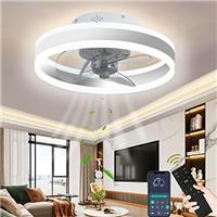 Wildcat Ceiling Fan with Lighting, LED Ceiling Light with Fan, 3 Color Temperatures (3000-6500K) and 6 Speeds Fan Light, Quiet Ceiling Fan with Lamps for Living Room, Dining Room, Bedroom, Office
