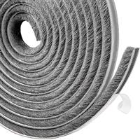 Draft Excluder for Doors, Draught Excluder for Windows, Self-Adhesive Brush Seal Strip Air Stopper for Sliding Doors Window