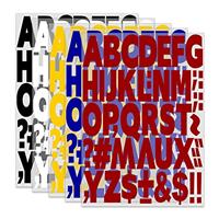 244 pcs Colorful 1.5 Inch Iron On Heat Transfer Letters and