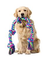 Aitmexcn Dog Rope Toys - Indestructible Chew Toys for Large & Medium Dogs, Tough Tug Toy for Teeth Cleaning & Tug of War