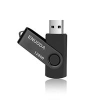 ENUODA Memory Stick 8GB 5 Pack USB 2.0 Flash Drive Swivel Design Fold Storage Thumb Drive (Black Purple Green Blue Red)