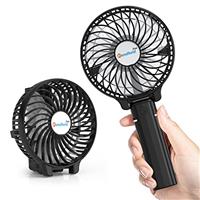 Wasuka Mini Portable USB Rechargeable Hand Fan - Foldable Small Desktop Fan with 3 Speeds for Home Office and Travel