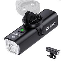 towild 1200 Lumen Bike Lights,Front Bike Light 4000mAh Type-C Rechargeable Bicycle Headlight IPX6 Waterproof Smart Cycling Lights for Commute/Road Bike/MTB,Up to 10HR Runtime,Support Under-mounted