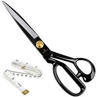 Fabric Scissors Professional Heavy Duty Scissors for Leather Sewing Shears for Tailoring Industrial Strength High Carbon Steel Tailor Shears Sharp for Home Office Artists Dressmaker