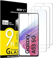 NEW'C 3 Pack Designed for Samsung Galaxy A72 / A72 5G Screen Protector Tempered Glass, Case Friendly Anti Scratch Bubble Free Ultra Resistant
