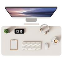MOLMO Non-Slip Desk Mat, Waterproof Desk Pad Table Protector, Easy Clean Laptop Mat Large Mouse Pad Leather Writing Mat with Suede for Office/Home/Decor