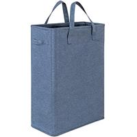 Chrislley Slim Laundry Basket Hamper Handy Foldable Bag Handle Collapsible Oxford Cloth Basket Bin Organizer