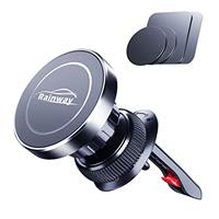 Rainway Car Phone Holder, Upgrade Hook Magnetic Phone Car Mount with 6 N52 Magnets, [360 Rotation] Air Vent Universal Mobile Phone Holder for Car Accessories, Compatible with iPhone, Samsung, etc.