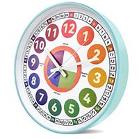 October Elf Modern Wall Clock Silent Non-TickingSimple Style Large Number Display Analog Round Metal Wall Clocks Decorative for Office Bedroom Kitchen Living Room Home Decor 30cm