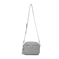 Miss Lulu Women Cross Body Bag Shoulder Bag Satchel Handbags Messenger Bag, Synthetic Leather,V-Shaped Knitting Texture,Tassel Decoration, Classic, With Removable and Adjustable Shoulder Strap