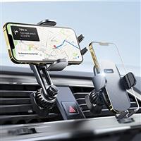 LISEN Phone Holder for Cars, Universal Car Phone Holder, Hands Free Mobile Car Vent Phone Mount Holder for phone with Newest Extension Clip Compatible for iPhone 14 13 12 Pro Max Samsung S22 Android