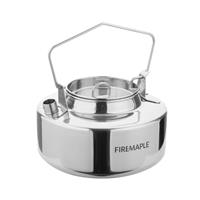 Fire-Maple Antarcti Stainless Steel Kettle and Pot Set 1.0L Camping Kettle and 1.0L Cooking Pot Stovetop Tea and Coffee Pots for Openfire Camping Cookware Portable for Bushcraft Fishing Backpacking
