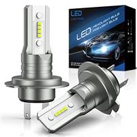 SHINYY H7 LED Headlight Bulbs, 12V 6500K Cool White CSP H7 LED Low/High Beam Lamps, 400% Brighter No