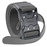 JUKMO Quick Release Tactical Belt, Military Work 1.5" Nylon Web Hiking Belt with Heavy Duty Seatbelt Buckle