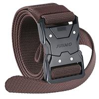 JUKMO Quick Release Tactical Belt, Military Work 1.5" Nylon Web Hiking Belt with Heavy Duty Seatbelt Buckle