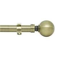 Eson Home Curtain Pole Extendable, Dia 25/28mm Adjustable Curtain Rod with 60mm Metal Ball Finials for eyelet curtains, Heavy Duty Decorative Windows Rod
