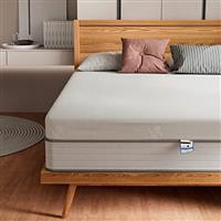 Memory Foam Mattress Topper 11cm Soft Memory Foam Bed Topper With High-Density Foam, Washable & Removable Zipped Cover Back Pain Support White