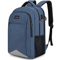 Lumesner Travel Laptop Backpack with USB Charging Port;15.6/17.3 Inch Anti Theft Business Backpacks Bag for men & women; Durable Water Resistant Computer Rucksack for School/Work/Travel