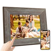 KODAK Digital Picture Frame WiFi HD IPS Touchscreen Electronic Photo Frame with App, 16GB Memory, Automatic Rotation, Sharing Pictures, Music, Videos