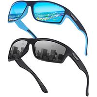 Ollrynns Polarised Sports Sunglasses for Men 2 Pack Sun Glasses Fishing Running Golf Sunglasses for Men Women with UV Protection