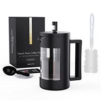 Cafetiere 2 Cups French Press, Small Coffee Press for Ground Coffee, Maximum Flavor Coffee Brewer with Stainless Steel Filter, Perfect for Coffee Lover Gifts, 12 oz/350 ML