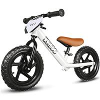 KRIDDO Toddler Balance Bike 2 Year Old, Age 18 Months to 5 Years Old, 12 Inch Push Bicycle with Customize Plate (3 Sets of Stickers Included), Steady Balancing, Gift Bike for 2-3 Boys Girls