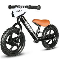 KRIDDO Toddler Balance Bike 2 Year Old, Age 18 Months to 5 Years Old, 12 Inch Push Bicycle with Customize Plate (3 Sets of Stickers Included), Steady Balancing, Gift Bike for 2-3 Boys Girls