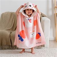 Bebamour Baby Hooded Towels 100% Organic Wearable Hooded Towel for Boys Girls Absorbent Hooded Towel for Toddlers