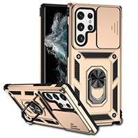 Samsung Galaxy S21 Ultra Case with Camera Cover & Kickstand,