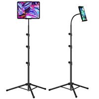 SAMHOUSING Ipad Tripod Stand,Gooseneck 65-inch Floor Stand for Tablet, iPad Floor Stand with 360 Rot