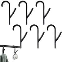 DonLeeving 6 Pieces Bath Hook Holder Plastic Heated Towel Ra