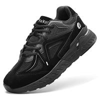 FitVille Mens Extra Wide Fit Trainers Comfortable Running Sneakers Lightweight Walking Shoes for Flat Feet Plantar Fasciitis - Rebound Core
