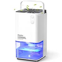 Dehumidifier for Home Damp,EasyAcc 1200ml Electric Dehumidifier with Ultra Quiet & Auto Shut off 7 Colorful LED Portable Mini Dehumidifier for Wardrobe Bathroom Closet RV Bedroom Garage