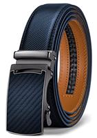 KEMISANT Belt Men, Leather Sliding Ratchet Belt For Mens Dress Pants Suit Oxfords,Size Adjustable
