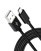 3M Long Micro USB Charger Cable, Android USB Charger Cable Nylon Braided, USB to Micro USB Cable Compatible With Samsung S7/ S6/ S5, ps4 controller charger USB cable, Kindle Fire, Sony