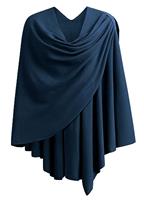PULI Womens Cross Front Shawl Wraps Elegant ponchos Finely Draped Knitted Cape Cardigan For Evening dress Wedding Shawls