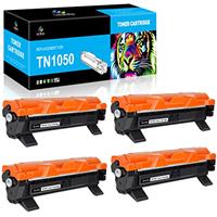 LeciRoba TN1050 TN-1050 for Brother TN1050 Toner Cartridge for Brother DCP-1510 DCP-1610W DCP-1612W DCP-1512 HL-1210W HL-1212W HL-1110 HL-1112 MFC-1810 MFC-1910W Printers (4-Black)