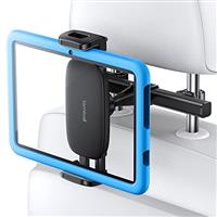 Lamicall Car Tablet Holder, Headrest Tablet Mount - 4"~12.9" Universal 360 Rotating Car Back Seat Holder for Kids, for 2022 iPad Pro 12.9/10.5/9.7, iPad Air mini 6 5 4 3 2, Samsung tab, iPhone - Red