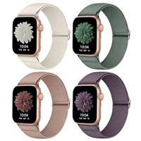 Stretchy Strap Compatible with Apple Watch Straps 38mm 40mm 41mm 42mm 44mm 45mm 46mm 49mm, Adjustable Braided Sport Elastic Bands Women Men Wristbands for iWatch Series 10/9/8/7/6/5/4/3/2/1 SE,Ultra 2