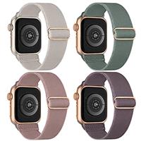 Stretchy Strap Compatible with Apple Watch Straps 38mm 40mm 41mm 42mm 44mm 45mm 46mm 49mm, Adjustable Braided Sport Elastic Bands Women Men Wristbands for iWatch Series 10/9/8/7/6/5/4/3/2/1 SE,Ultra 2