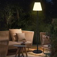 Solar Floor Lamp Outdoor Lamps for Patio Waterproof,Rechargeable Cordless Floor Lamp with Light Sensor,Brightness Dimmable Warm White+RGB LED Outdoor Lamp for Lawn,Pool,Garden.