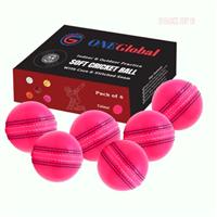 ONEGlobal Incrediball Soft Practice Cricket Ball | Outdoor & Indoor Rubber Cricket Ball With Core & Stitched Seam | For Practice, Honing Skills & Family Fun