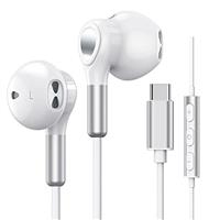 USB C Headphones for Samsung Galaxy S24 S23 Ultra S22 S21 FE S20 A54 A53 USB C Earphones with Mic Volume Control Wired Earbuds USB Type C Headphones for iPhone 16 15 Pro Max Plus iPad Pro Pixel 8 7 6A